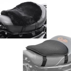 Sett: Gel setepute M universal komfort pute svart + lammeskinn setepute CA910 32 X 27cm