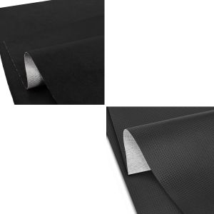 Set: Sitzbank Leder Tourtecs antirutsch in schwarz + Sitzbank Bezug Tourtecs Kunstleder Neubezug im Carbon-Look_1