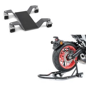 Set: Rangierhilfe für Hauptständer Easy Mover II bis 400kg in grau + Rangierhilfe Montageständer Hinterrad Mover 2 Racing schwarz matt_1