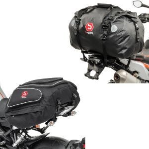 Set: Hecktasche X50 Gepäcktasche hinten 50Ltr in schwarz + Hecktasche Drybag XF60 Wasserdicht Volumen 60l_1