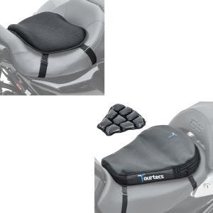 Sett: luftpute Air Deluxe M komfortsetepute i sort + gel setepute L komfortpute universal i svart