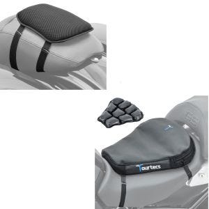 Set: Luftkissen Tourtecs Air Deluxe M Komfort Sitzkissen in schwarz + Gel Sitzkissen Tourtecs S Komfortkissen universal in schwarz_1