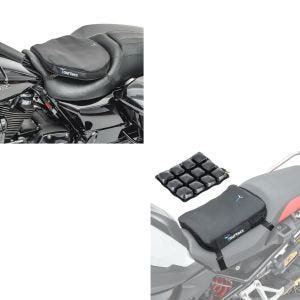 Sett: luftpute Air Deluxe ML komfortsetepute i sort + luftpute Air Deluxe S komfortsetepute i svart