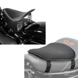Set: Bobber Solositz mit Grundplatte in schwarz + Gel Sitzkissen M Tourtecs Universal Komfortkissen schwarz_1
