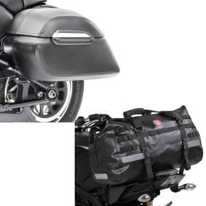 Set: Seitenkoffer Set K3 mit Träger Satteltaschen + Hecktasche Drybag XB50 Wasserdicht Volumen 50l_1
