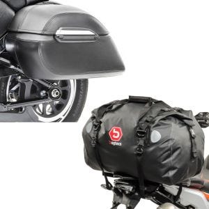 Set: Seitenkoffer Set K3 mit Träger Satteltaschen + Hecktasche Drybag XF60 Wasserdicht Volumen 60l_1