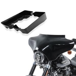 Sett: Batwing kåpe egnet for Harley Davidson Road King / Softail / Fat Boy Craftride svart + sidekasseforlengelse egnet for Harley Davidson Touring-modeller 94-13 Craftride svart