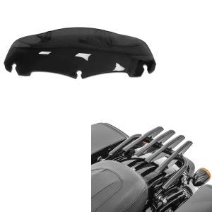 Set: Gepäckträger Harley Davidson Touring 09-20 abnehmbar in schwarz + Windschild 7" für Harley Electra-Street Glide 14-20_1