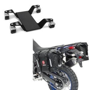 Set: Rangierhilfe für Hauptständer Easy Mover III bis 400kg in schwarz + Satteltaschen Wasserdicht WP8 2x30L Rollverschluss Seitentasche_1