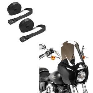 Set: Frontverkleidung für Harley Dyna Low Rider / Street Bob MG5 sg + Spanngurt Set Zurrgurte 150cm 2 Stück in schwarz_1