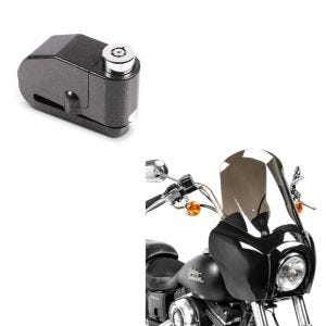 Set: Frontverkleidung für Harley Dyna Low Rider / Street Bob MG5 sg + Bremsscheibenschloss Alarm 120dB schwarz_1