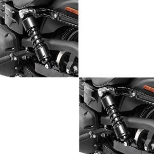 2x Stoßdämpfer 11 Zoll Harley Sportster 883 Iron Federbeine von Craftride schwarz Spar-Set_1