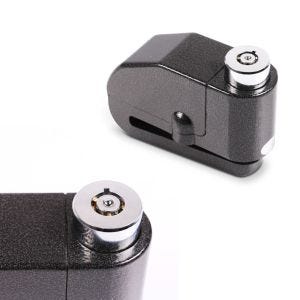 2x Bremsscheibenschloss Alarm 120dB BS-Motoparts Diebstahlschutz schwarz Spar-Set_1