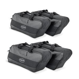2x Innentasche Seitenkoffer für Harley Street Glide Special 15-21 Craftride 19Ltr schwarz Spar-Set_1