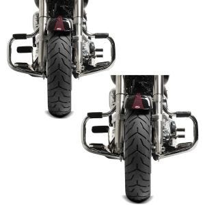 2x Sturzbügel für Harley Davidson Softail 2000-2017 Craftride Mustache chrom Spar-Set_1