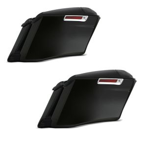 2x strukket sidevesker som passer for Harley Davidson Touring 14-24 CVO Style umalt Craftride økonomisett