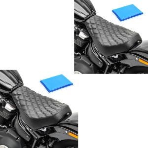 2x Solo Sitz Gel für Harley Softail Street Bob / Standard 18-21 Sitzbank Craftride DS4 Spar-Set_1