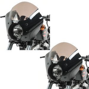 2x Gauntlet Verkleidung MG4 für Harley Sportster 883 R Roadster 02-15 39mm Gabel Craftride Spar-Set_1