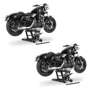2x Hebebühne ConStands Mid-Lift L Motorradheber für Harley und Chopper bis 680 kg in schwarz Spar-Set_1