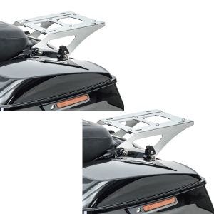 2x Gepäckträger TP Abnehmbar für Harley Davidson Touring Modelle 14-21 chrom Craftride Spar-Set_1