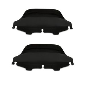 2x Windschild Wave 8" für Harley-Davidson Electra-Street Glide 96-13 schwarz Craftride Spar-Set_1