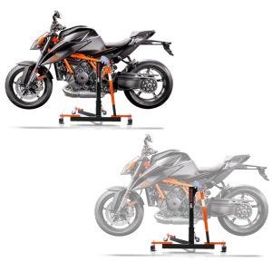 2x Zentralständer KTM 1290 Super Duke R 20-21 orange Motorradheber ConStands Power-Evo Spar-Set_1