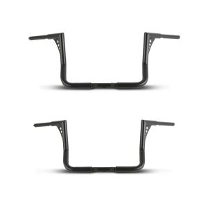 2x Lenker Ape Hanger 12" für Harley Tri Glide Ultra 09-20 schwarz Craftride Spar-Set_1