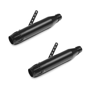 2x Craftride Endschalldämpfer Yamaha XVS 650 A Drag Star Classic Auspuff Forte schwarz Spar-Set_1