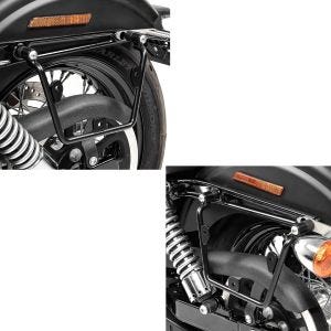 2x Satteltaschenhalter für Harley Dyna Street Bob 06-17 links-rechts Craftride Spar-Set_1