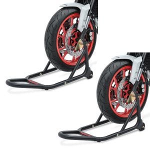 2x Montageständer Vorderrad ConStands Evo-V von ConStands mit V-Aufnahmen gefedert schwarz matt Spar-Set_1
