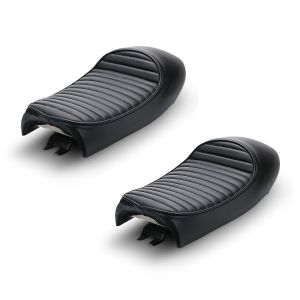 2x Sitzbank für Cafe-Racer Umbau mit Höcker Craftride Hump schwarz Spar-Set_1