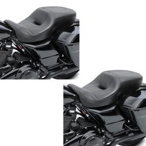 2x Komfortsitzbank für Harley-Davidson Touring 14-21 Craftride Hammock schwarz Spar-Set_1