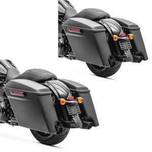 2x Seitenkoffer Set Harley Davidson Touring 14-21 Craftride Stretched in schwarz-matt Spar-Set_1