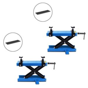 2x Hebebühne ConStands Mini-Lift Scherenheber inkl. Gummimatte bis 500kg in blau Spar-Set_1