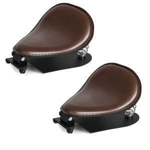 2x Solo Federsattel mit Grundplatte Craftride SG3 braun Spar-Set_1