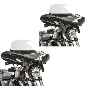 2x Batwing Verkleidung für Suzuki Intruder C 1800 R / RT Craftride mit Windschild schwarz Spar-Set_1