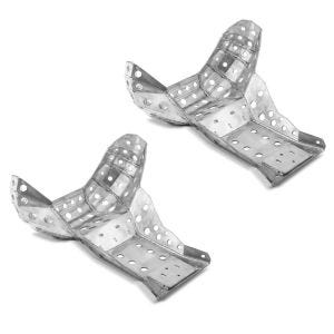 2x Motorschutz für KTM EXC 300 250 07-16 Aluminium Auspuff Krümmerschutz Spar-Set_1