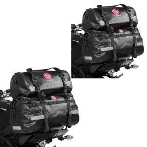2x Hecktasche Set Bagtecs XB50 + XF30 Volumen 80L Drybag Wasserdicht Spar-Set_1