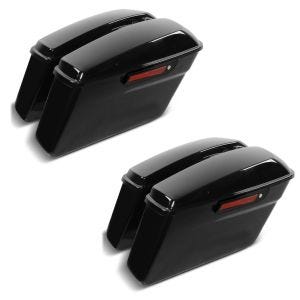 2x Seitenkoffer für Harley Davidson Touring Modelle 2014-2021 Craftride Black Latch Spar-Set_1