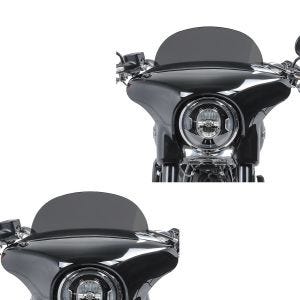 2x Windschild für Harley Davidson Sport Glide 18-21 Craftride M Windschutzscheibe dunkel getönt Spar-Set_1