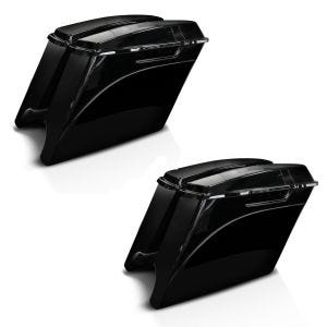 2x Seitenkoffer Stretched für Harley Street Glide 06-13 lackiert, o. Verschluss Craftride Spar-Set_1