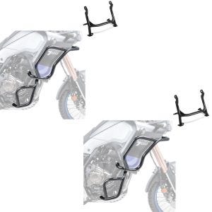2x Sturzbügel Hauptständer Set für Yamaha Tenere 700 19-21 oben unten Schutzbügel Motoguard Spar-Set_1