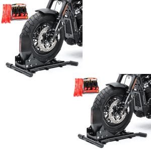 2x Set Motorradwippe Constands Easy Vario und 4x Ratschen-Spanngurte rot Spar-Set_1