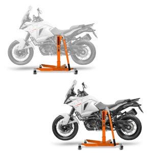 2x Zentralständer KTM 1290 Super Adventure S 17-20 orange Motorradheber ConStands Power-Classic Spar-Set_1