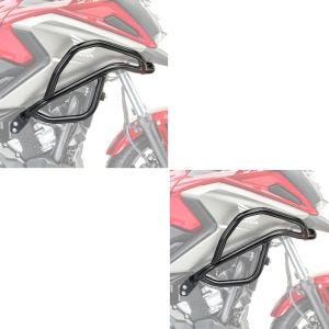 2x Verkleidungsschutzbügel L für Honda NC 750 X / 700 X 12-20 Tank-Sturzbügel oben Spar-Set_1