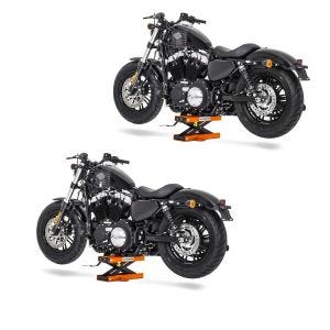 2x Hebebühne Motorrad ConStands Mini-Lift Scherenheber bis 500kg in orange Spar-Set_1