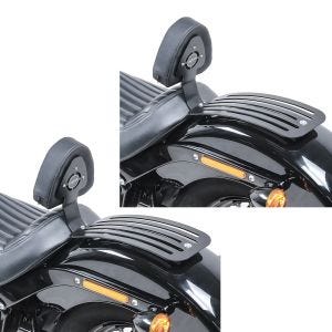 2x Set Fahrer Rückenlehne Gepäckträger für Harley Softail Slim 18-20 Craftride Sissybar Spar-Set_1