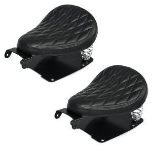 2x Solo-Federsattel Kit KB09 für Harley Davidson Dyna Modelle 96-17 mit Fass-Federn Craftride Spar-Set_1