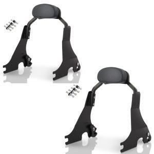 2x Sissy Bar S1 für Harley Davidson Sportster 883 Iron 09-20 abnehmbar mit Docking Kit schwarz Craftride Spar-Set_1
