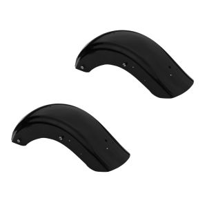 2x Heckfender II für Harley Street Glide 09-20 Kotflügel hinten Craftride schwarz Spar-Set_1